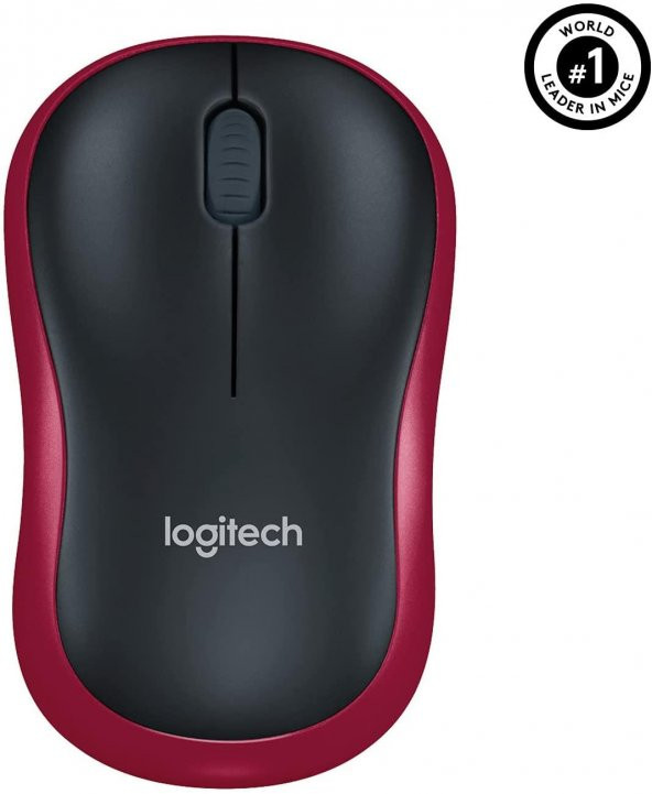 Logitech M185 Kırmızı Kablosuz Mouse 910-002237 - Resim 2