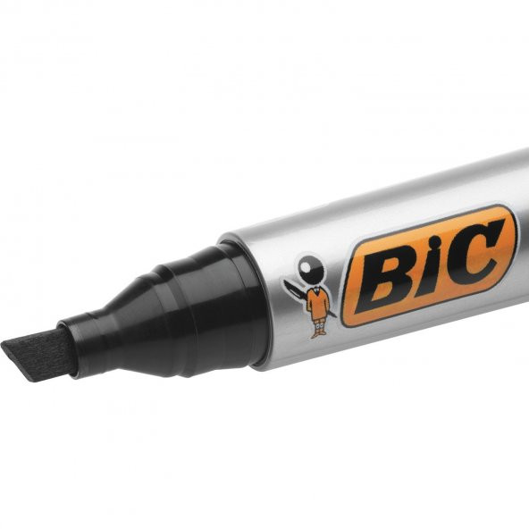 Bic Marker 2300 Kesik Uçlu Permanent Markör Siyah 12li Kutu - 5