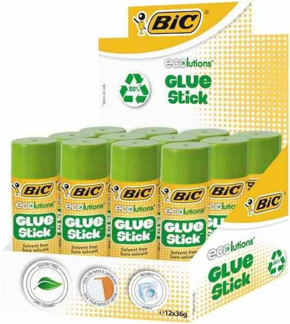 Bic Eco Glue Stıck 36 Gr Yapıştırıcı 12  Li Pkt