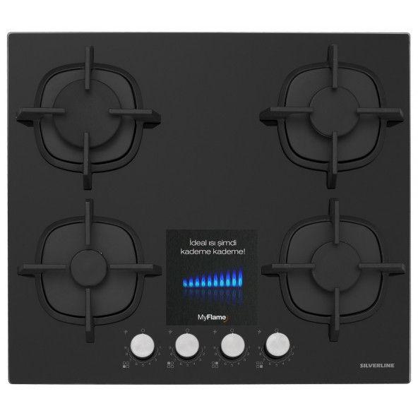 Silverline CS5427B01 Ankastre Ocak 9 Kademeli ısı ayarı