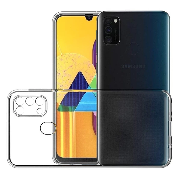 FitCase Samsung Galaxy M31 Kılıf Kamera Korumalı Silikon Şeffaf Arka Kapak