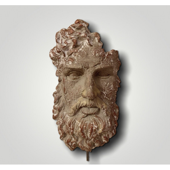 Polyester standlı Zeus büstü - 2