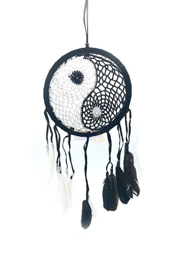 Dream Catcher Rüya Kapanı Yin-Yang 22 cm - Resim 2