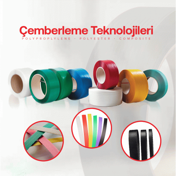 ONUR AMBALAJ Polyester Çember 2000 Mt Yeşil 12 0 60 Mm - 3