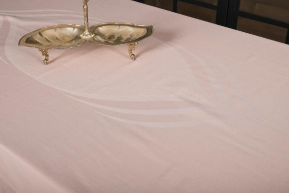 Finezza Aslı Lüx Jakar Polycotton Kumaş Pudra Masa Örtüsü 160x320 cm - 1053 - 9