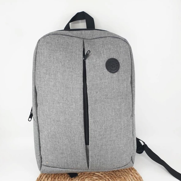 Leptop Bölmeli Kumaş Sırt Çantası - 6