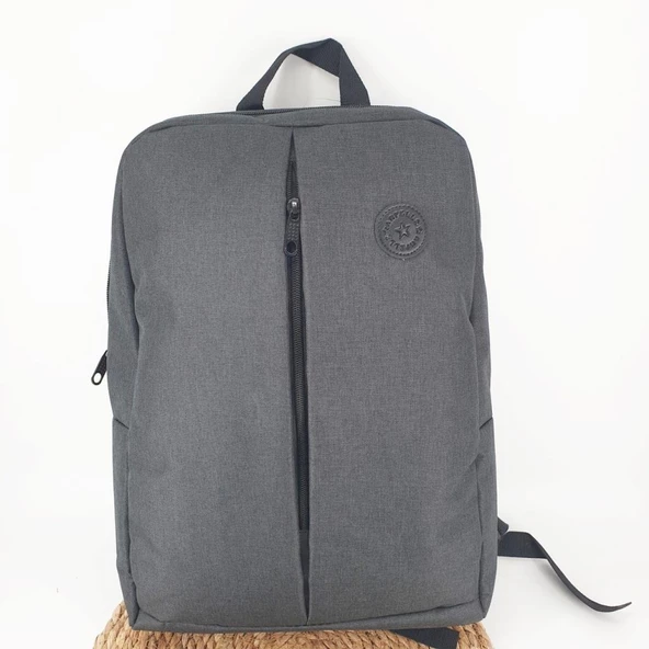 Leptop Bölmeli Kumaş Sırt Çantası - 3