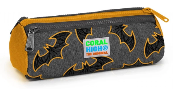 Coral High Yarasa Baskılı Üç Bölmeli Kalem Çantası -Erkek Çocuk