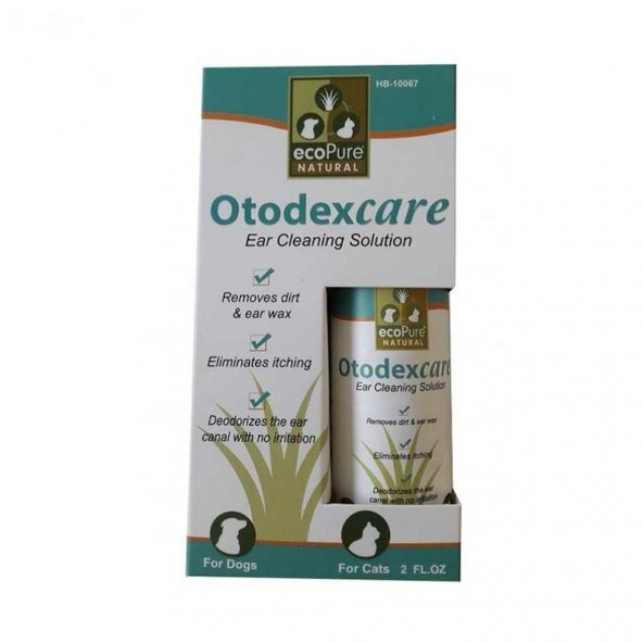 EcoPure Otodex Kedi ve Köpek Kulak Temizleme Solüsyonu 65ml - 2