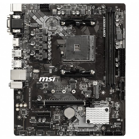 Msi B450M PRO-M2 MAX AMD B450 4133 MHz (OC) DDR4 Soket AM4 mATX Anakart - 2