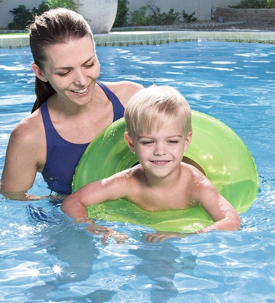 Bestway 36022- 51 cm Şeffaf Çocuk Yüzme Simidi - 11