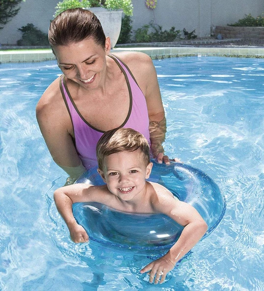 Bestway 36022- 51 cm Şeffaf Çocuk Yüzme Simidi - 8
