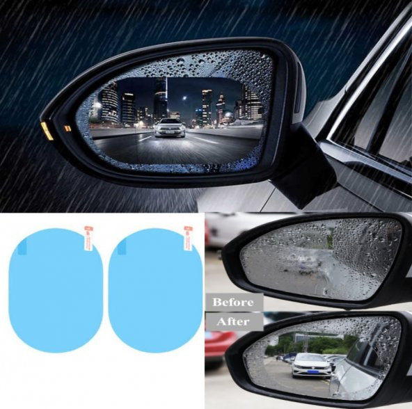 Oto Araç Yan Ayna Su Kaydırıcı ve Buğu Önleyici - 2