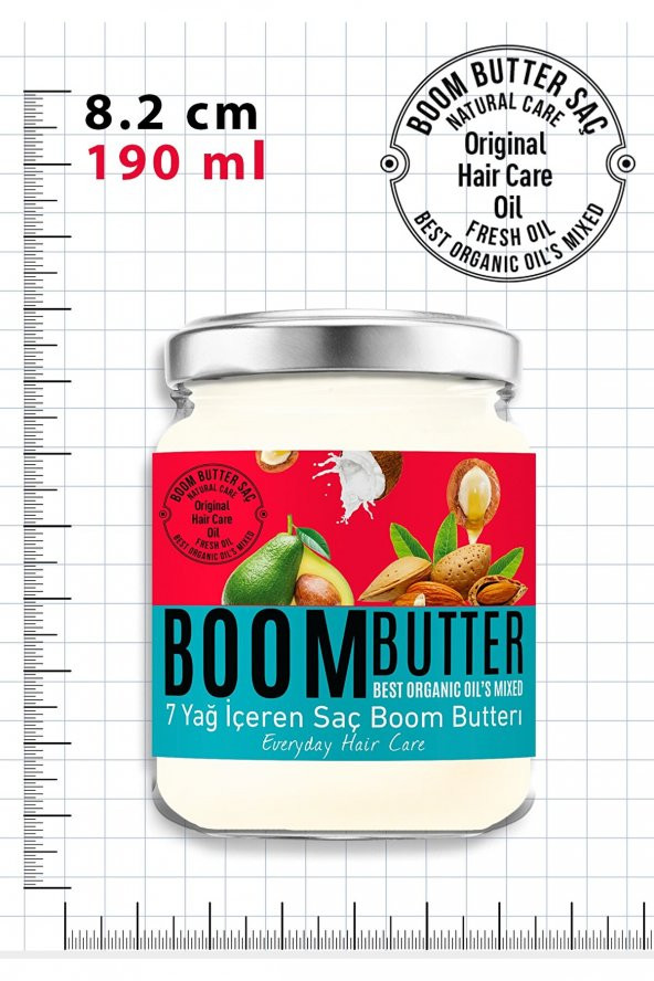 Boom Butter Saç Bakım Yağı 190 ml