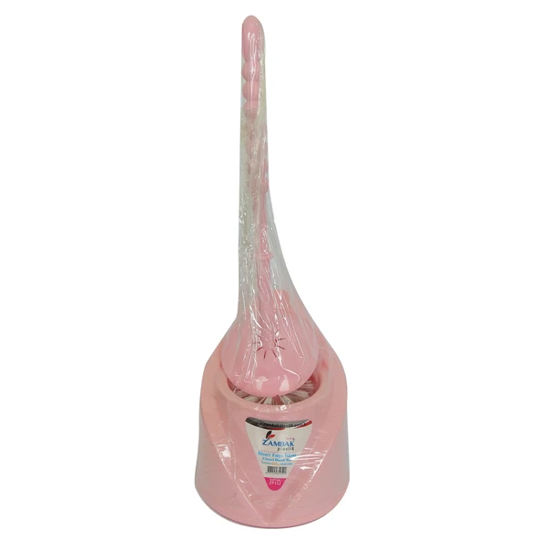 LokmanAVM Zambak Plastik Muhafazalı Tuvalet Klozet Fırça Takımı Karışık Renk ZP-152 - Resim 3