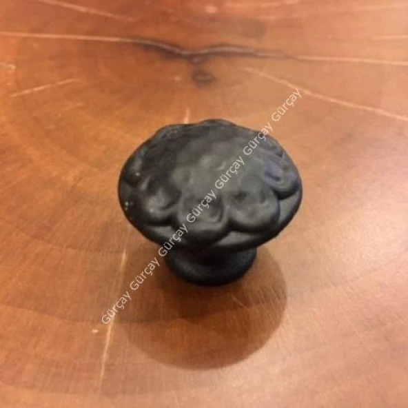 Aslan Düğme Kulp Siyah - Resim 2