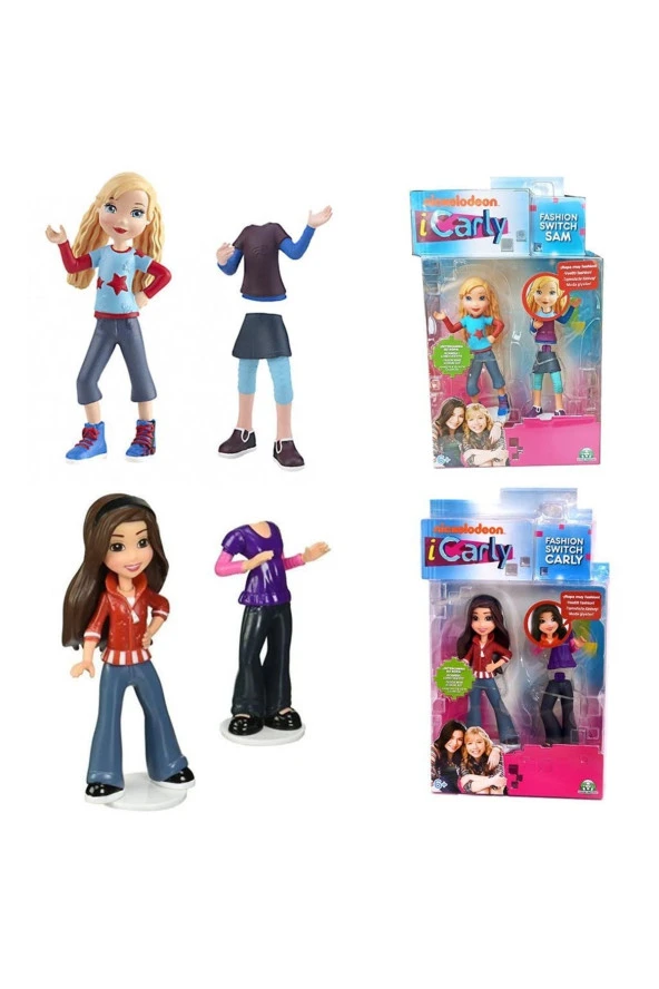 Nickelodeon 2 Li Icarly Fashion Switch Carly Ve Sam - Icarly Moda Giysileri - Değiştirilebilir Giysiler