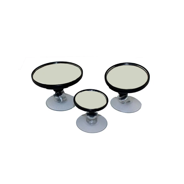 Space 3'lü Renkli Ayna Seti - Siyah ürün görseli 1