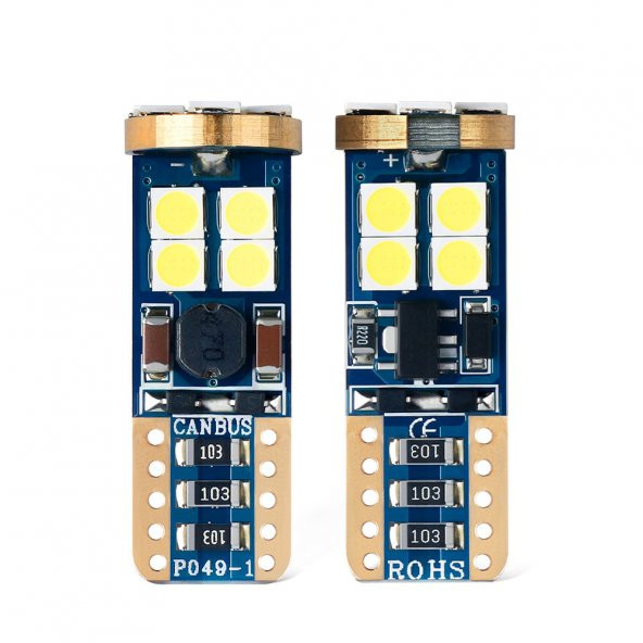 Space Led Ampul T10-12SMD Canbuslı Beyaz 2li Set 12V / LAAM629 - 2