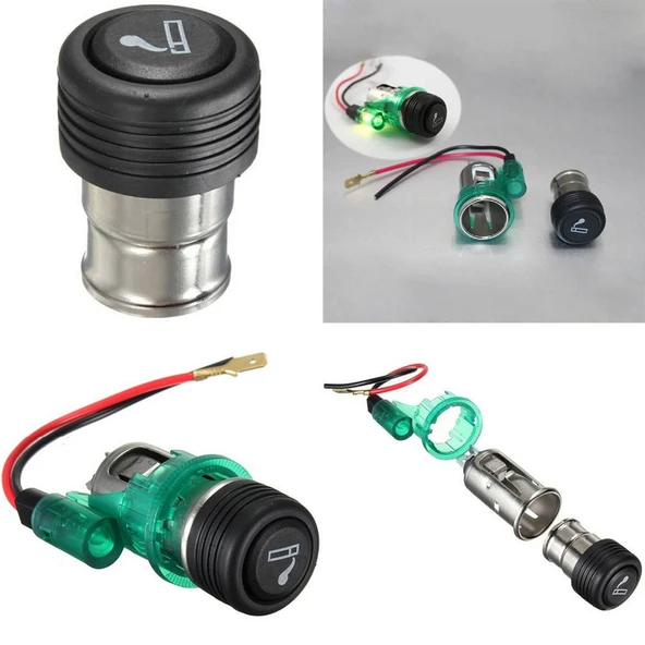 Space Yeşil Işıklı Çakmak 24V / ICCA11 - Resim 5