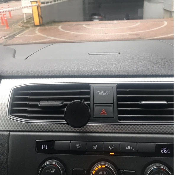 Siyah Çerçeveli Mıknatıslı Telefon Tutucu - Torpido Üstü - Resim 2