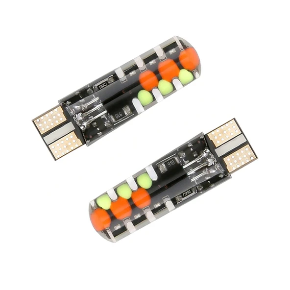 Space 16 renkli çakarlı T10 ampul Uzaktan Kumandalı - Resim 2