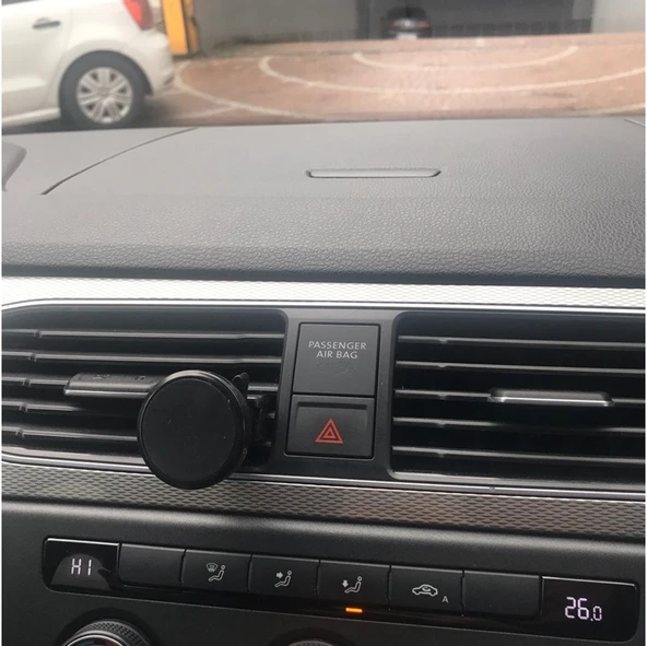 Siyah Çerçeveli Mıknatıslı Telefon Tutucu - Torpido Üstü ürün görseli 1