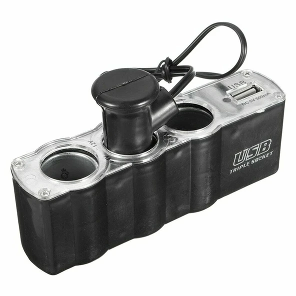 Space 3 USB'li Çoklu Çakmak Soketi ürün görseli 1