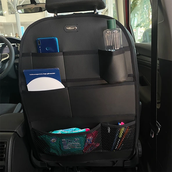 Space Deri Koltuk Arkası Organizer - Siyah - 7