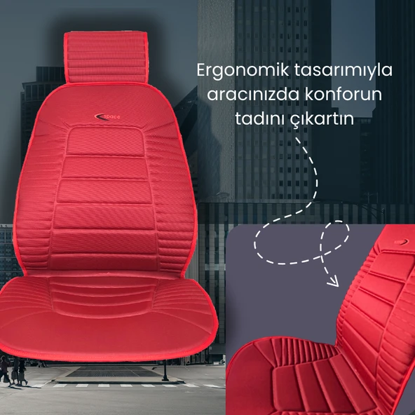 Space Bumerang Minder 2'li Set Kırmızı / KLMNY58 - Resim 5