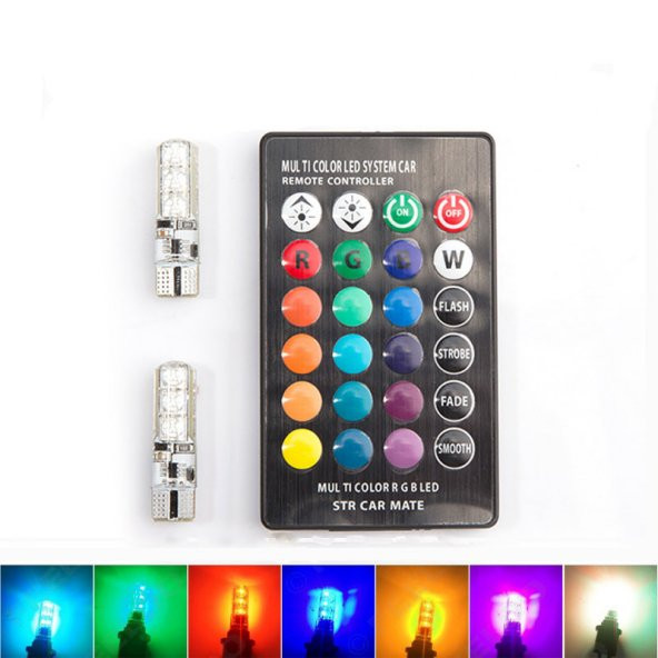 Space Uzaktan Kumandalı Silikon 6x2 T10 Ledli Ampul / LAAM312 - 1