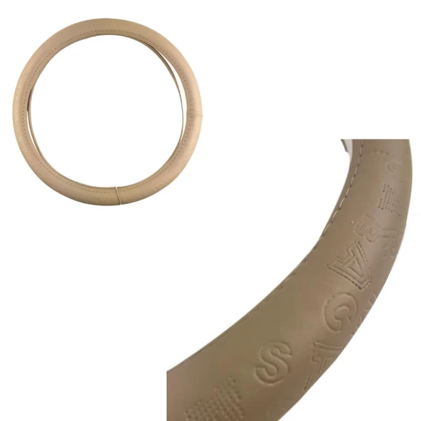 Space Bej 38cm Direksiyon Kılıfı ürün görseli 1