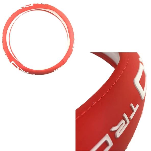 Space TRD Kırmızı Beyaz 38cm Direksiyon Kılıfı ürün görseli 1