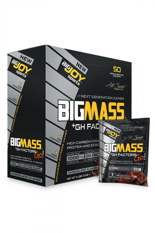 Bigjoy Sports Bigmassgo 50 Paket Mass Gainer Gh Factors Çikolata