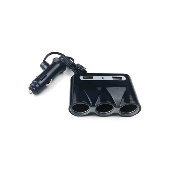 Çift USB'li 3'lü Çakmak Soketi ürün görseli 1