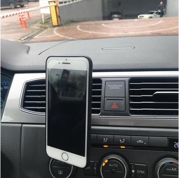 Mıknatıslı Telefon Tutacağı-Gümüş Çerçeveli / SYTE175 - Resim 3