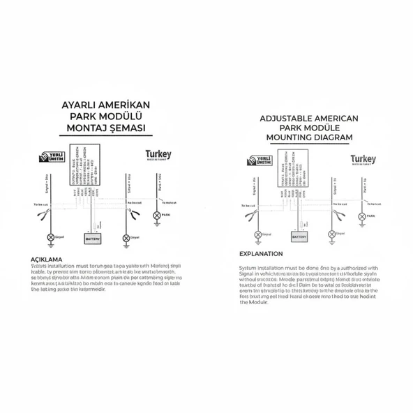 Space Oto Ayarlı Amerikan Park Modülü - Canbus Sistemli (Arıza Işığı Yakmaz) Premium Kalite - Resim 4
