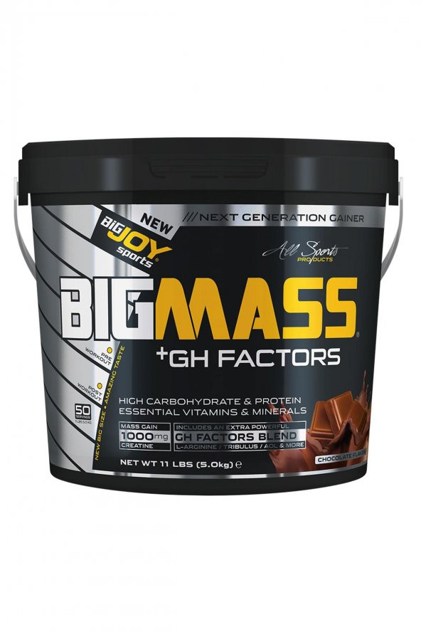 Bigjoy Big Mass Gh Factors 5 Kg Karbonhidrat Tozu Çikolatalı