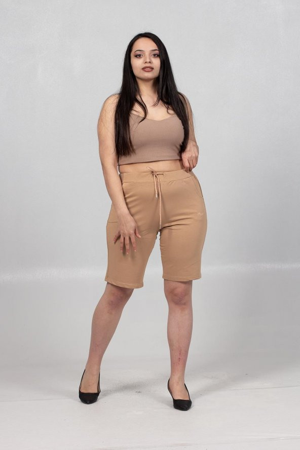 Truva Xxl Büyük Beden Kadın Giyim Bel Ayarlabilir Kapri Çok Renkli KŞ025 - 2