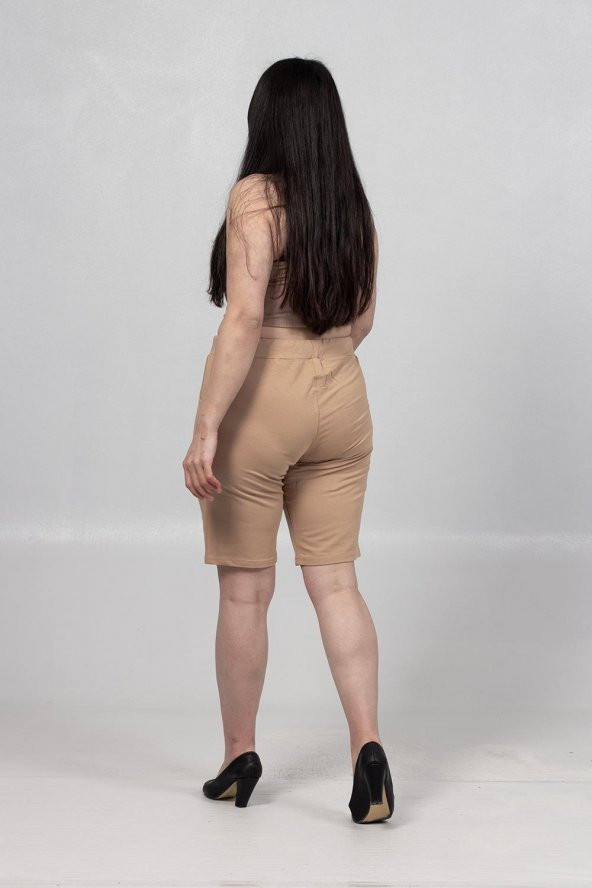 Truva Xxl Büyük Beden Kadın Giyim Bel Ayarlabilir Kapri Çok Renkli KŞ025 - 4