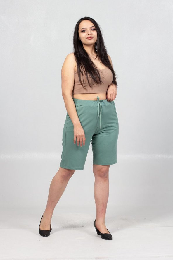 Truva Xxl Büyük Beden Kadın Giyim Bel Ayarlabilir Kapri Çok Renkli KŞ025 - 6