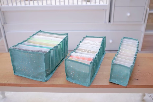 Baby Bebek Odası Akordiyon Çekmece Düzenleyici Mavi S Boy - Resim 4