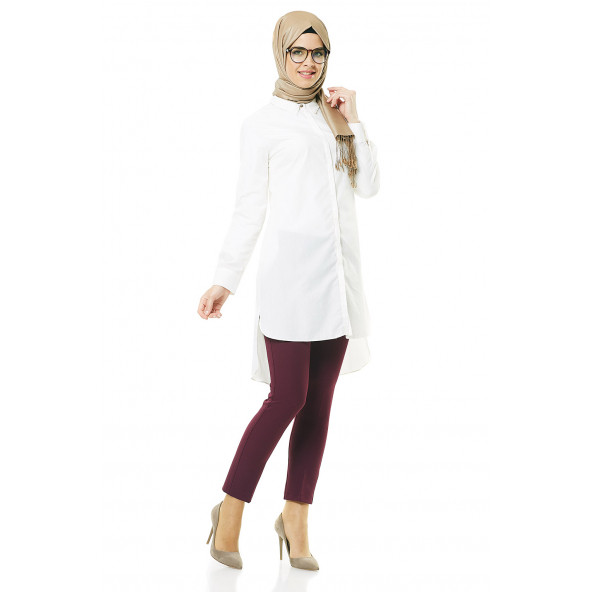 SORALLİNE BAYAN KOT MODEL PANTOLON DAR KESİM 1689 MÜRDÜM - 2