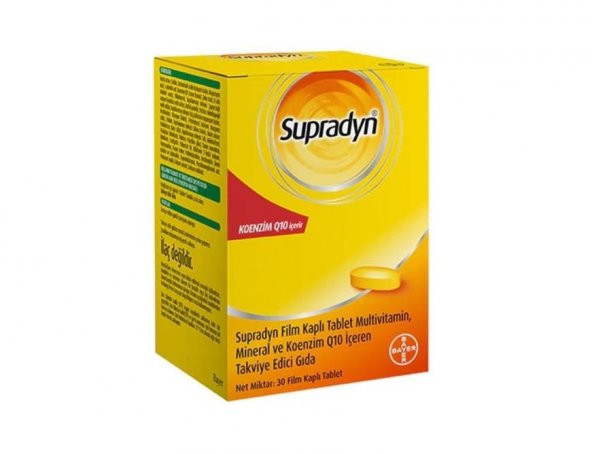 Supradyn Koenzim Q10 30 Tablet ( SKT: 04 / 2024 )