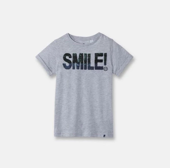 Smile Pullu Erkek Çocuk Tişört - 2