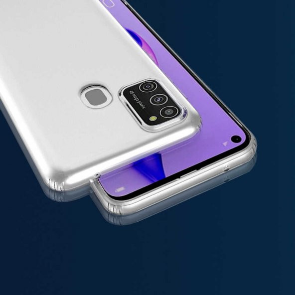 Galaxy M21 Kılıf Kamera Korumalı Süper Silikon Kapak - 3