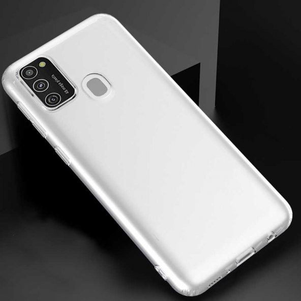 Galaxy M21 Kılıf Kamera Korumalı Süper Silikon Kapak - 4