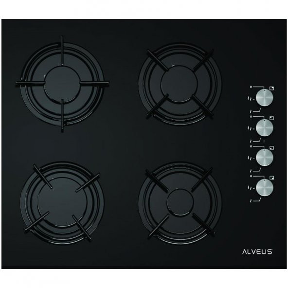 Alveus 3 Program Siyah Ankastre Cam Set - 3