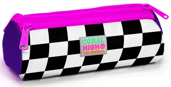 Coral High Mor Damalı İlkokul Sırt Çantası ve Kalemlik Seti - Kız Çocuk - USB Soketli - Resim 3