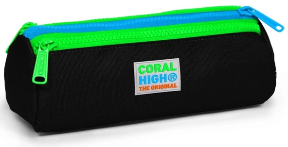 Coral High Siyah İlkokul Sırt Çantası ve Kalemlik Seti - Erkek Çocuk - USB Soketli - 3